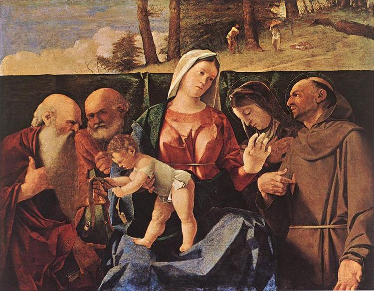 Lorenzo Lotto Madonna and Child with Saints